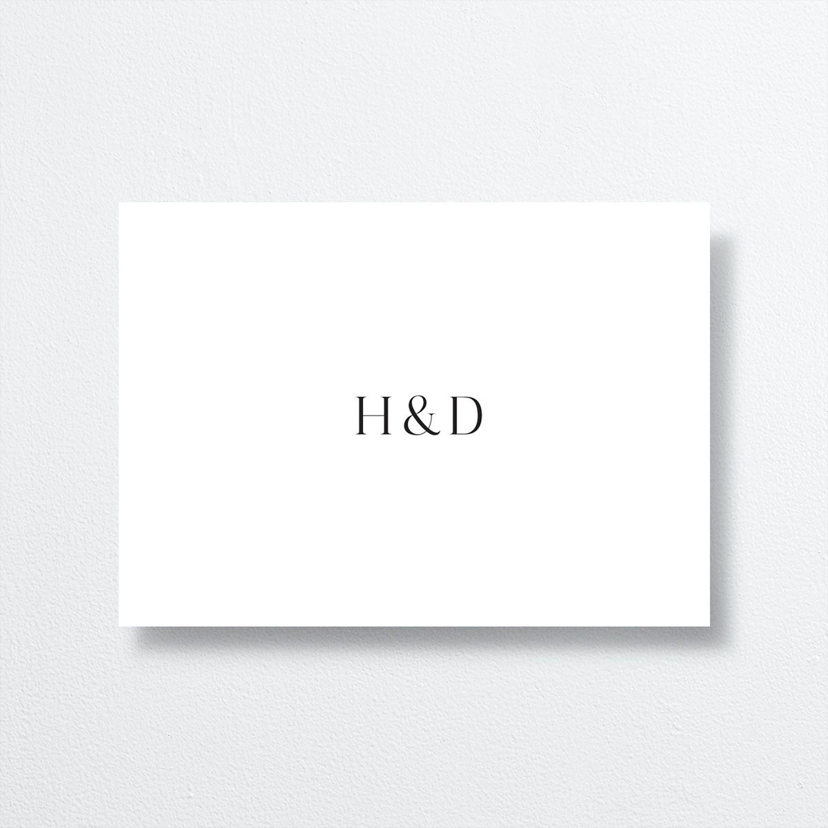 Delicacy Wedding Response Cards by Vera Wang back