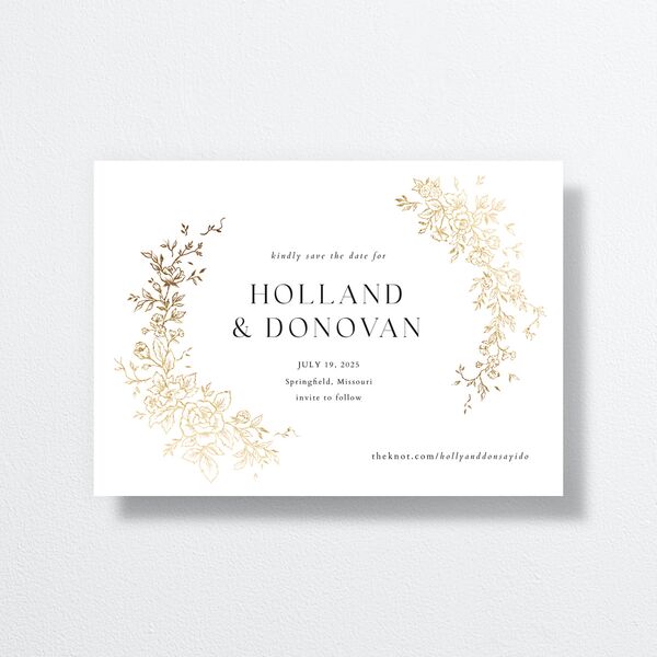 Delicacy Save The Date Cards by Vera Wang front