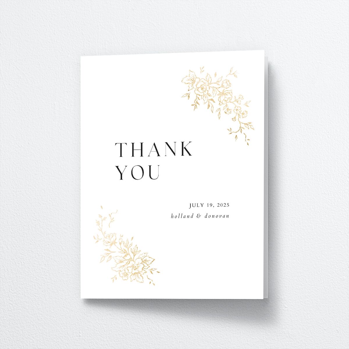 Delicacy Thank You Cards by Vera Wang front