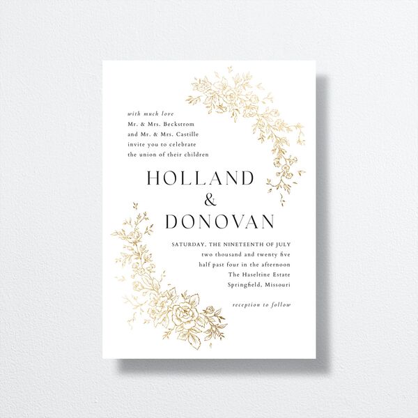 Delicacy Wedding Invitations by Vera Wang front in White