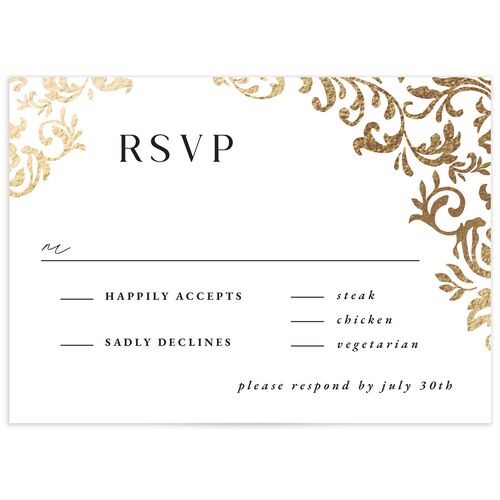 Bolero Wedding Response Cards by Vera Wang - 