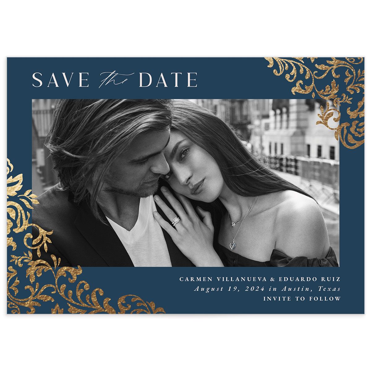 Bolero Save The Date Cards by Vera Wang