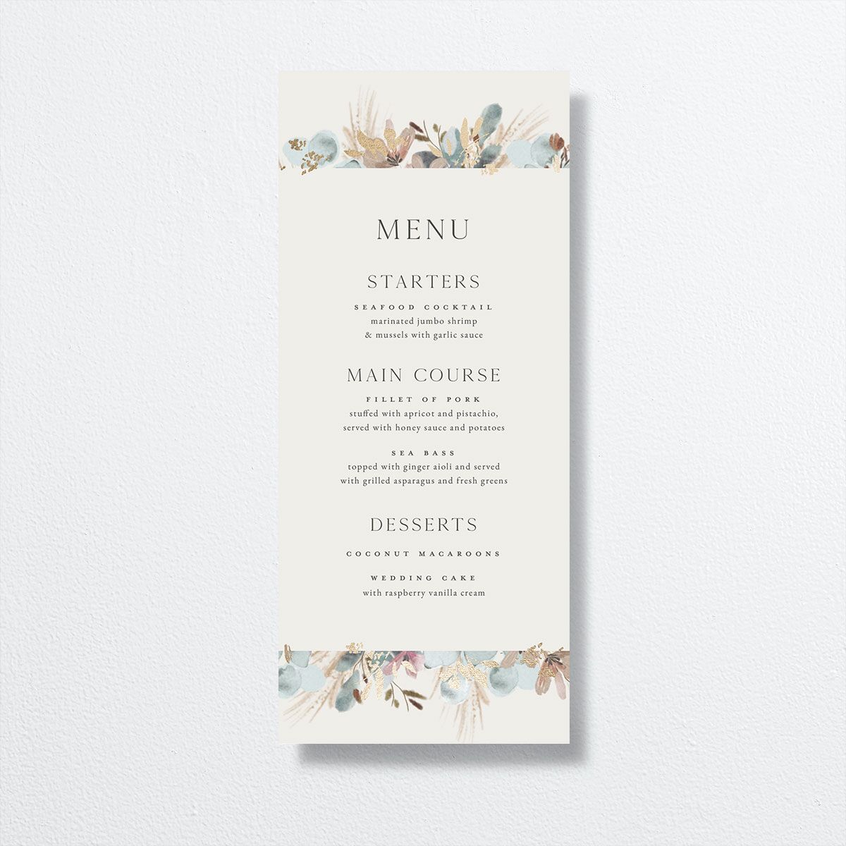 The Knot - Eucalyptus Edges Menus