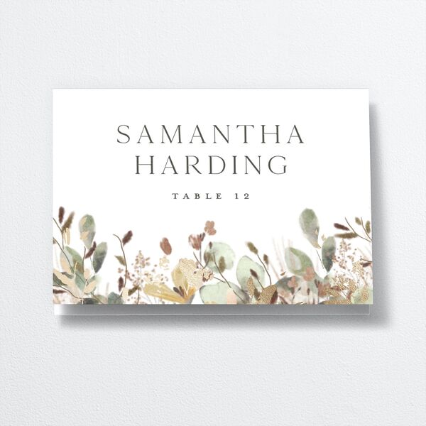 Eucalyptus Edges Place Cards front
