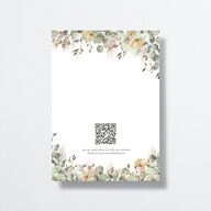 Eucalyptus Edges Save the Date Cards Gold Pure White Signature smooth No