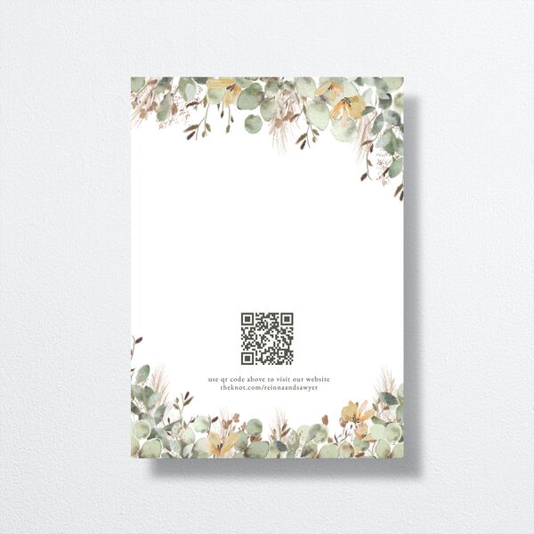 Eucalyptus Edges Save the Date Cards Gold Pure White Signature smooth No