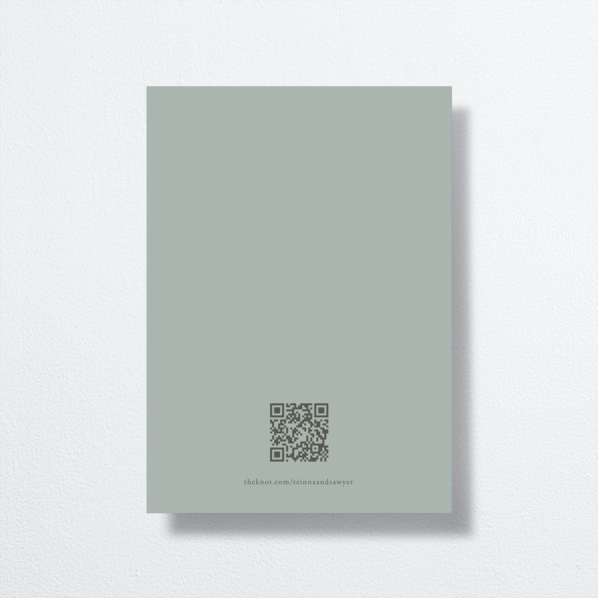Eucalyptus Edges Wedding Invitations back in white