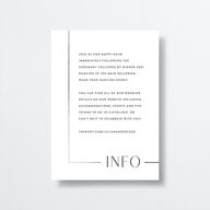 Modern Minimalist Wedding Enclosure Cards by Vera Wang Silver Pure White Signature