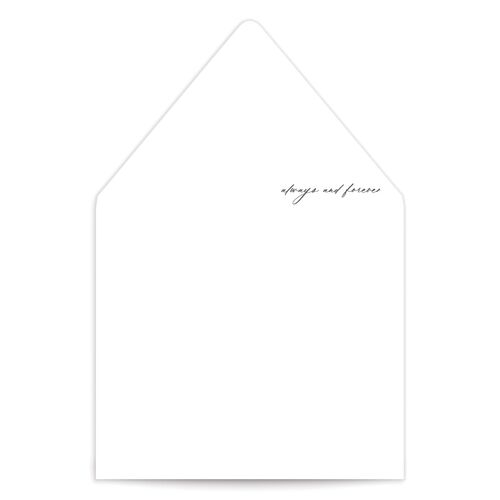 Modern Minimalist Luxe Envelope Liners by Vera Wang - White
