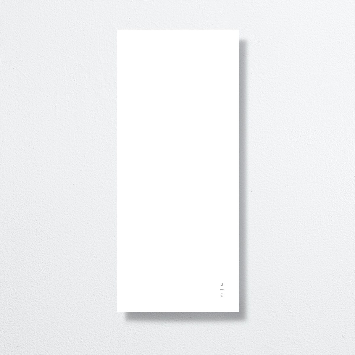 Modern Minimalist Menus by Vera Wang Gold Pure White Signature