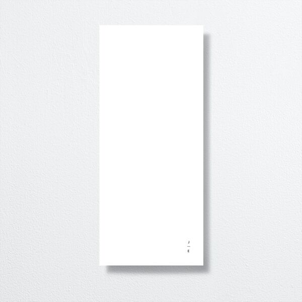 Modern Minimalist Menus by Vera Wang Gold Pure White Signature