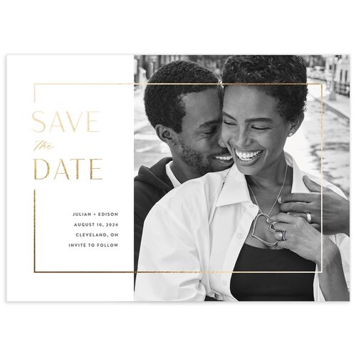 Modern Minimalist Save The Date Cards by Vera Wang