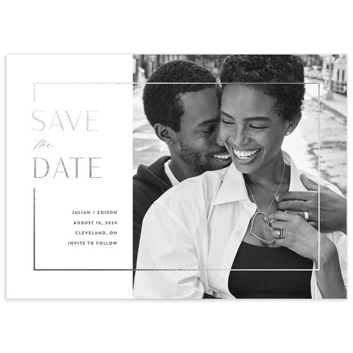 Modern Minimalist Save The Date Cards by Vera Wang - 
