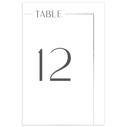 Modern Minimalist Table Numbers by Vera Wang