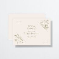 Vintage Bridal Shower Invitations by Vera Wang Thyme Signature