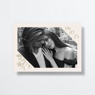 Vintage Save The Date Cards by Vera Wang Thyme Signature smooth No