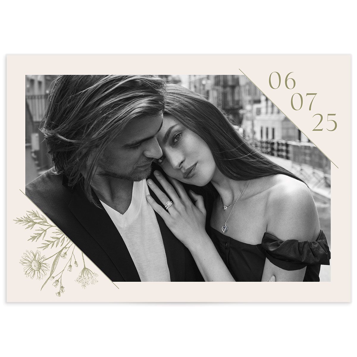 Vintage Save The Date Cards by Vera Wang