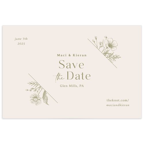 Vintage Save The Date Postcards by Vera Wang - 