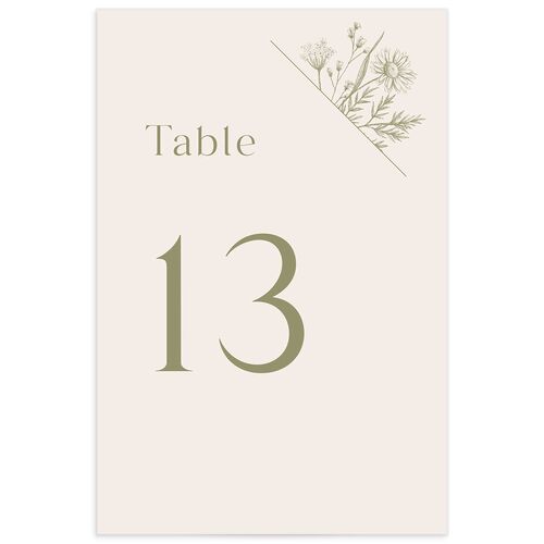 Vintage Table Numbers by Vera Wang - Green