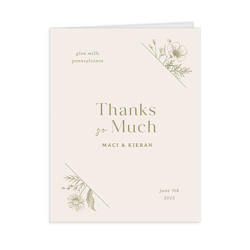Vintage Thank You Cards by Vera Wang