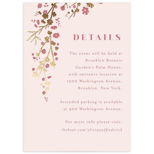 Cherry Blossoms Wedding Enclosure Cards - 