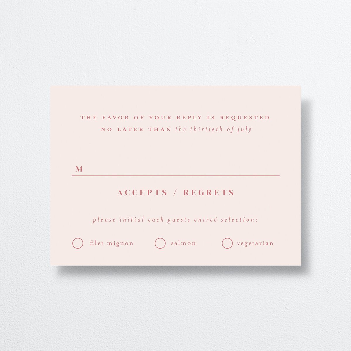 Cherry Blossoms Wedding Response Cards back in Pink