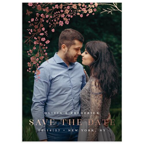 Cherry Blossoms Save The Date Cards