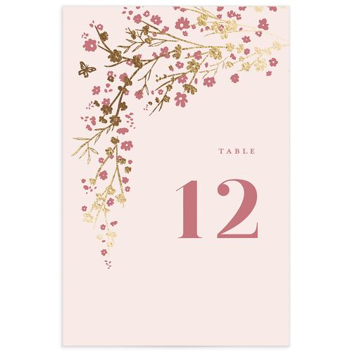 Cherry Blossoms Table Numbers