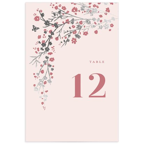 Cherry Blossoms Table Numbers - 
