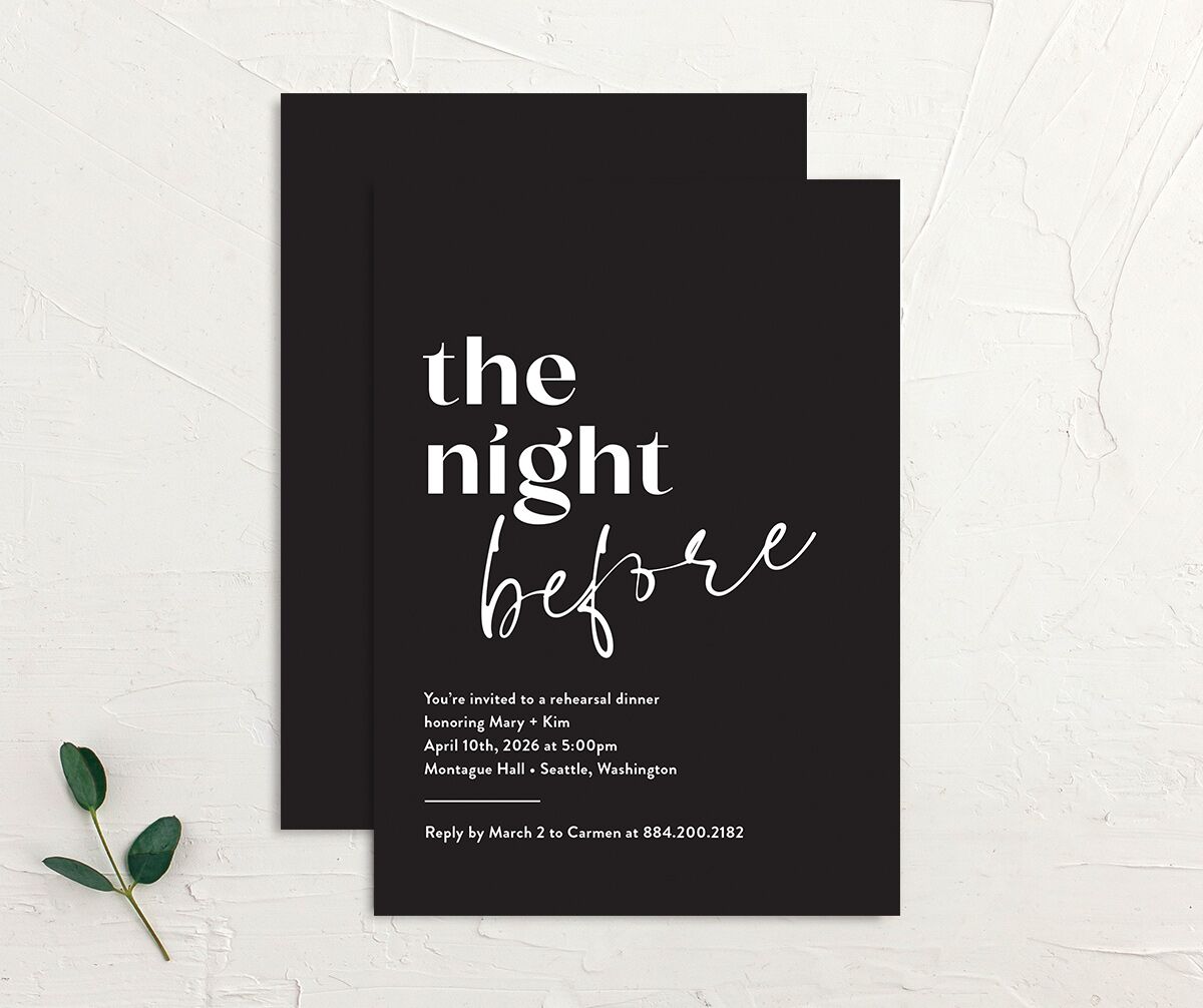 Worth the Wait Bridal Shower Invitations front-and-back in White