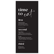 Worth the Wait Menus Pure White Signature
