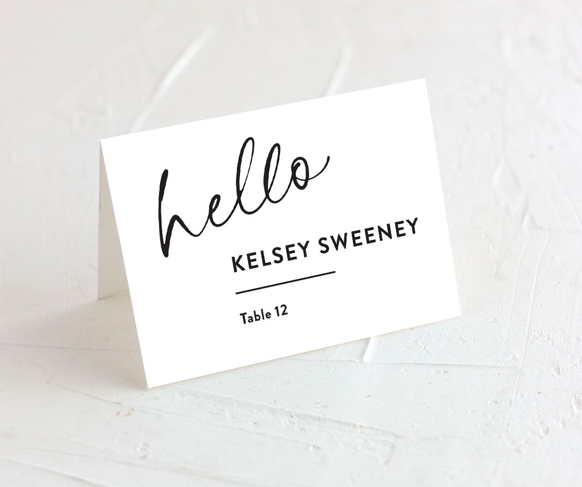 Worth the Wait Place Cards Pure White Signature