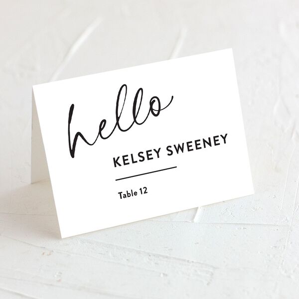 Worth the Wait Place Cards Pure White Signature