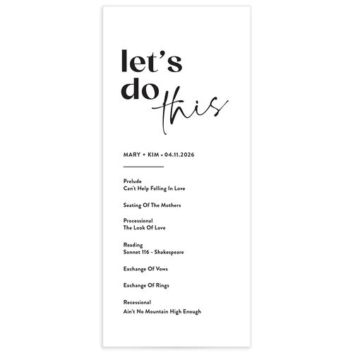 Worth the Wait Wedding Programs - 