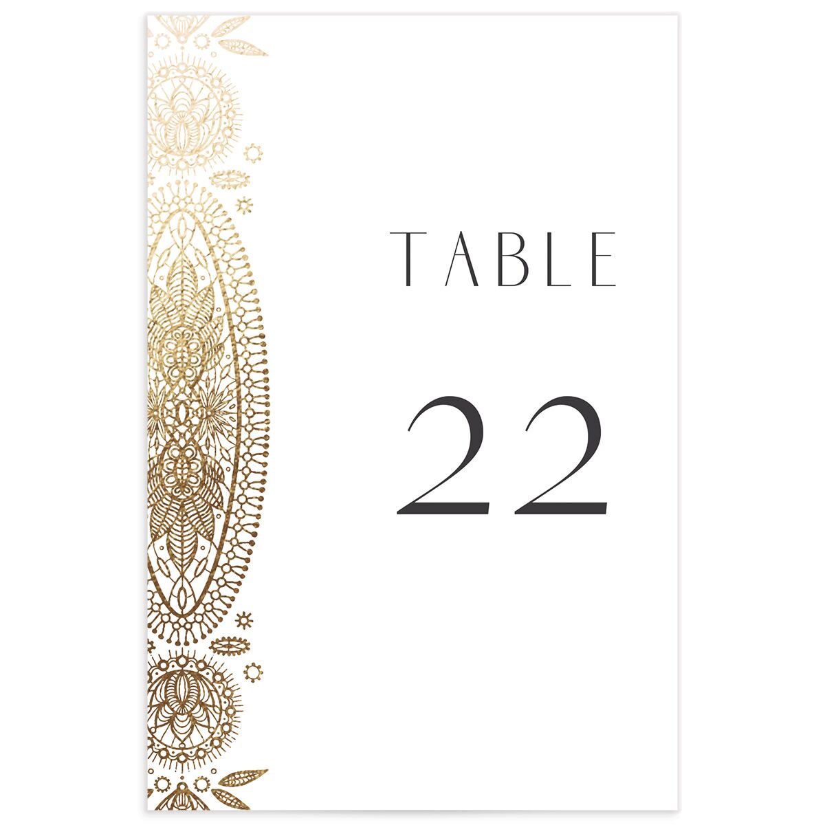 Santa Fe Table Numbers