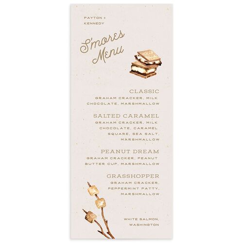 Happy Campers Menus Biscotti Signature