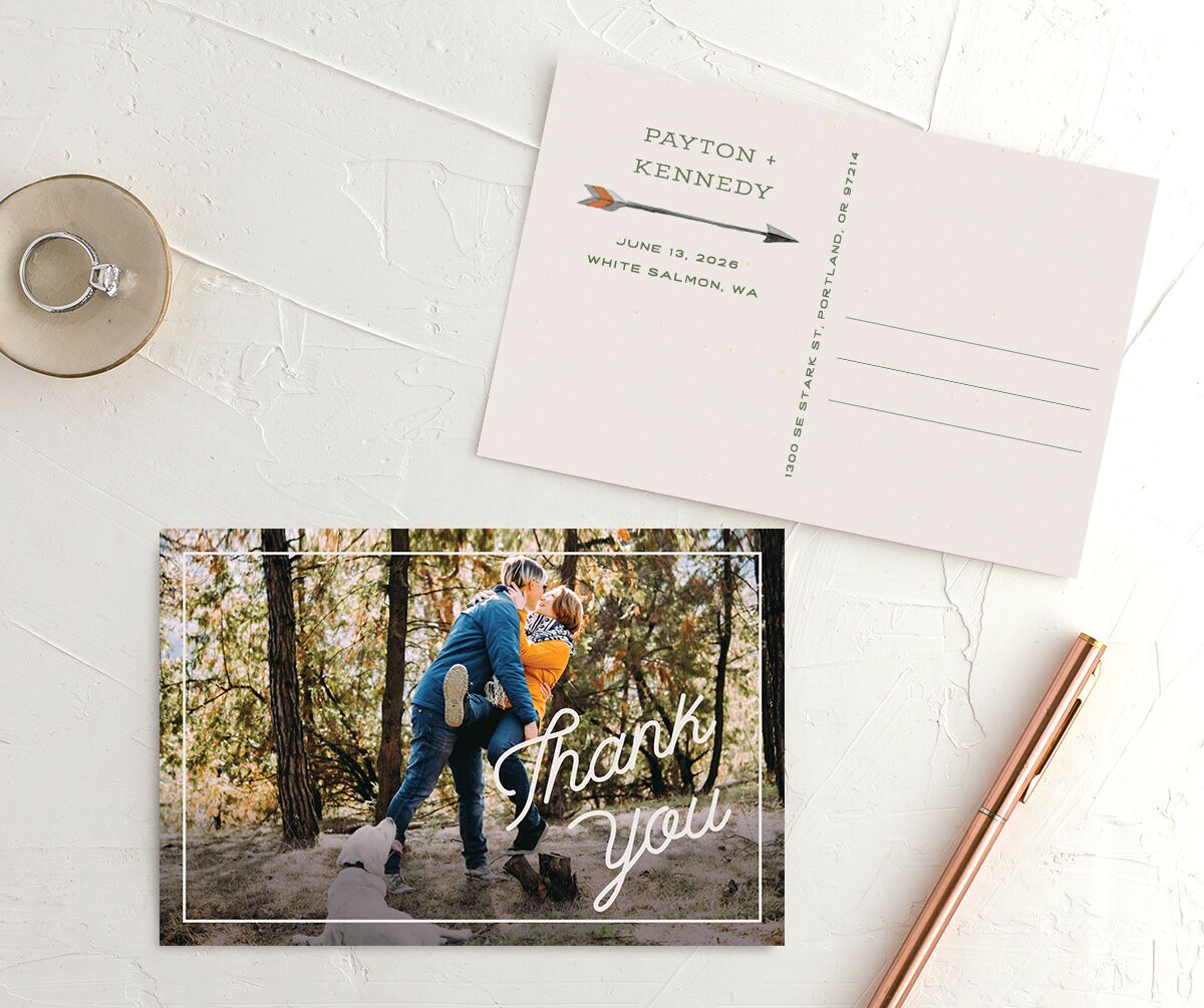 Happy Campers Thank You Postcards — view 1
