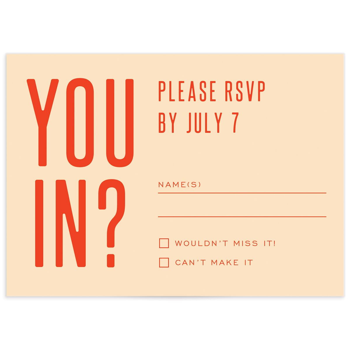 Officially Official Wedding Response Cards