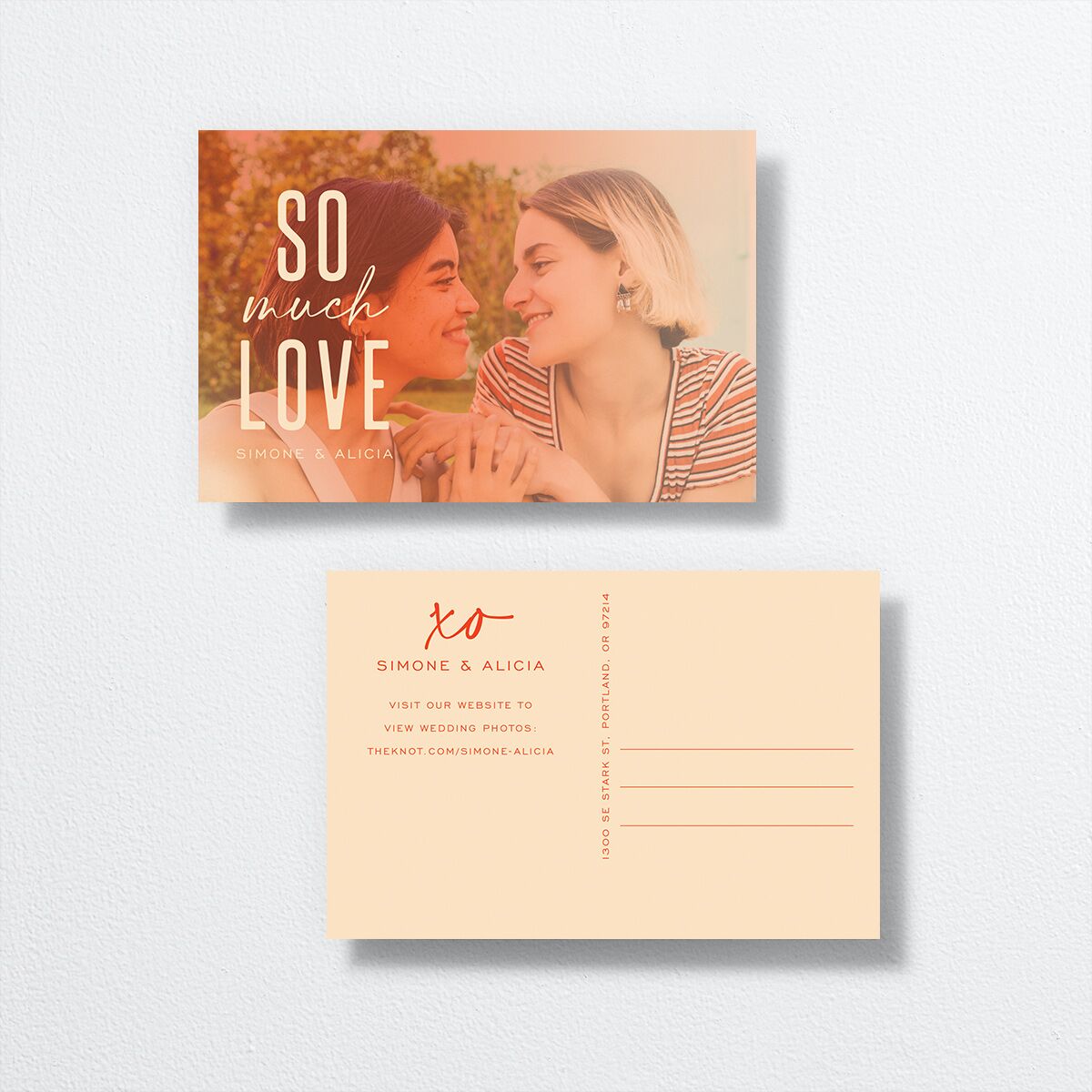 Officially Official Thank You Postcards Shy Pink