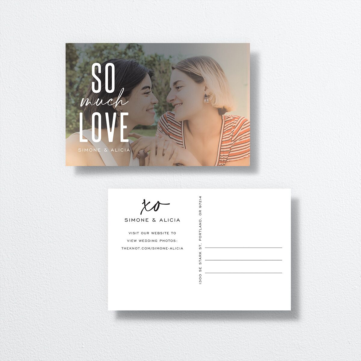 Officially Official Thank You Postcards Pure White