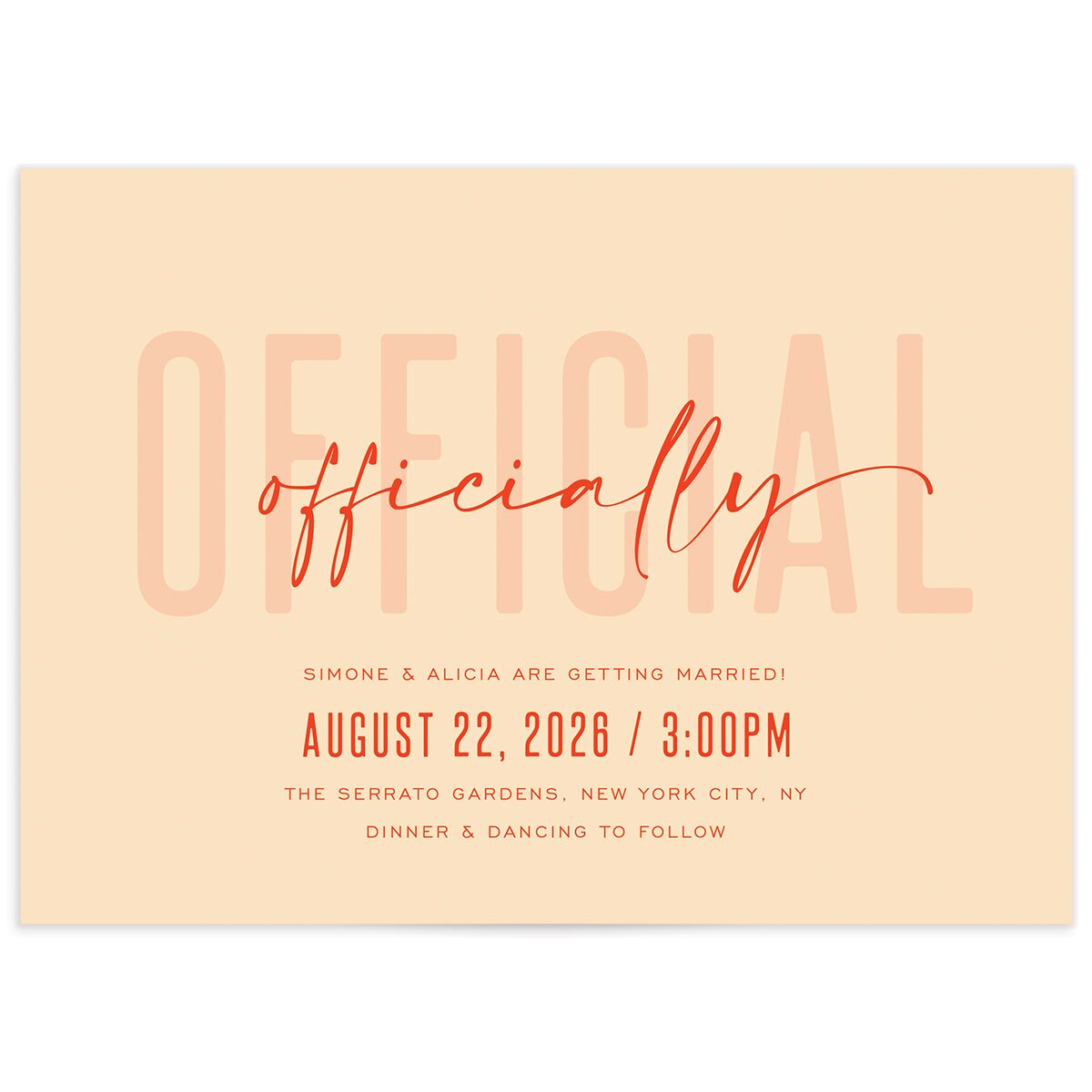 Officially Official Wedding Invitations