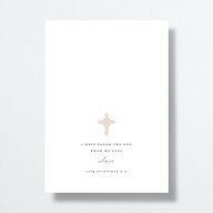 Church Cross Wedding Invitations Pure White Signature No