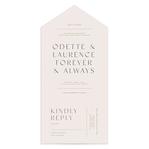 Surround All-in-One Wedding Invitations - Grey