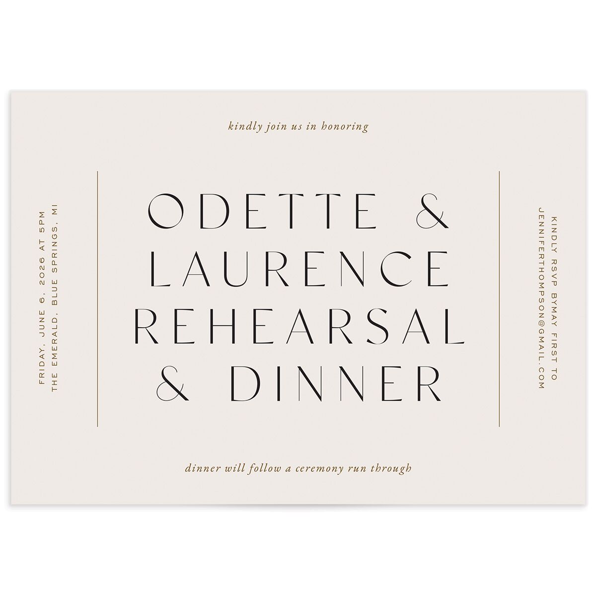 Surround Rehearsal Dinner Invitations