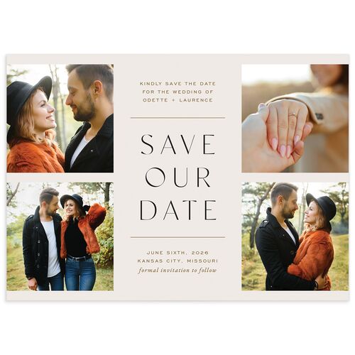 Surround Save The Date Cards - Grey