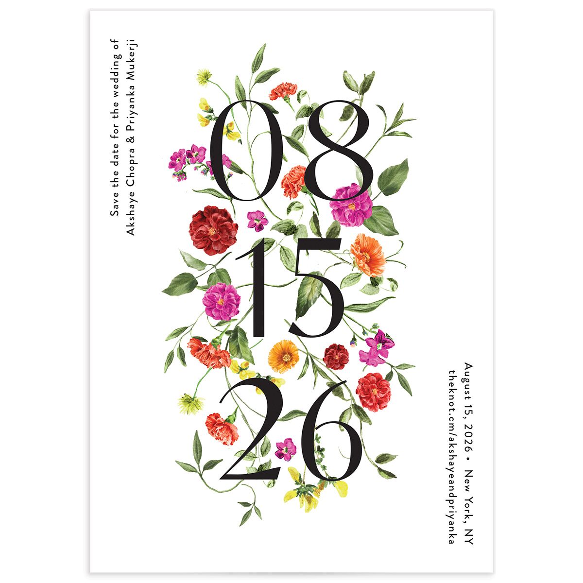 Ascending Garland Save The Date Cards