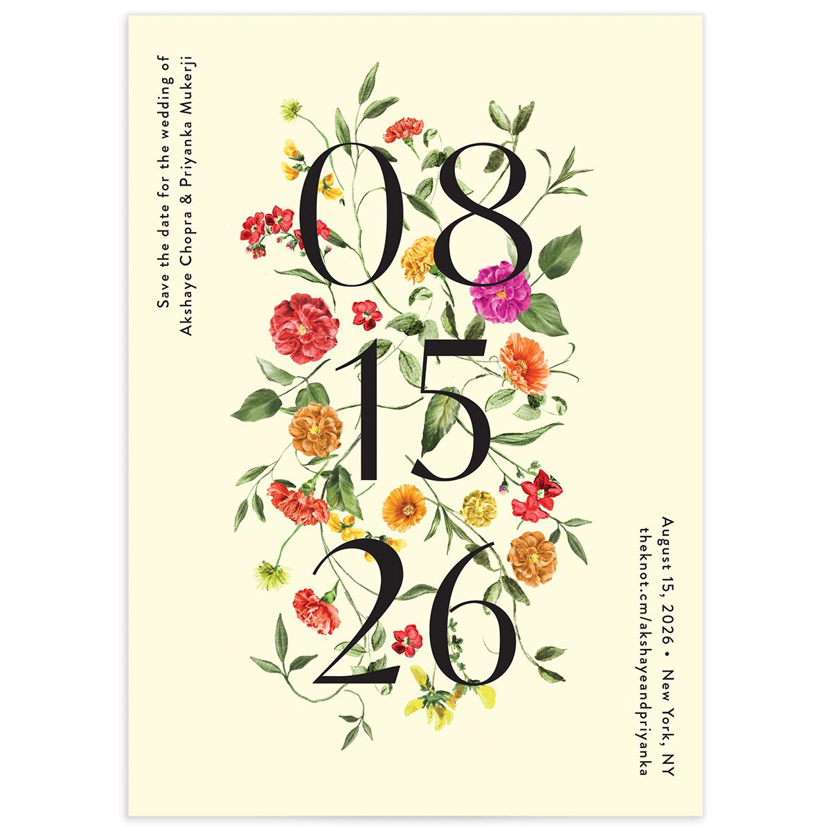 Ascending Garland Save The Date Cards