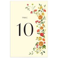 Ascending Garland Table Numbers Cream Signature