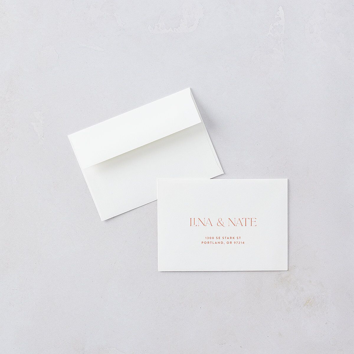 Tropical Oval Wedding Response Card Standard Envelopes — view 1