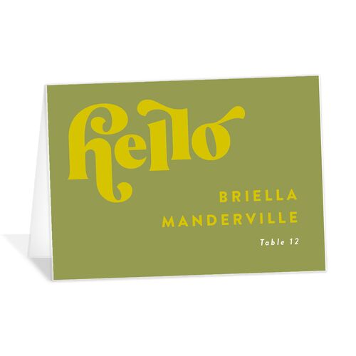 Retro Stack Place Cards - 